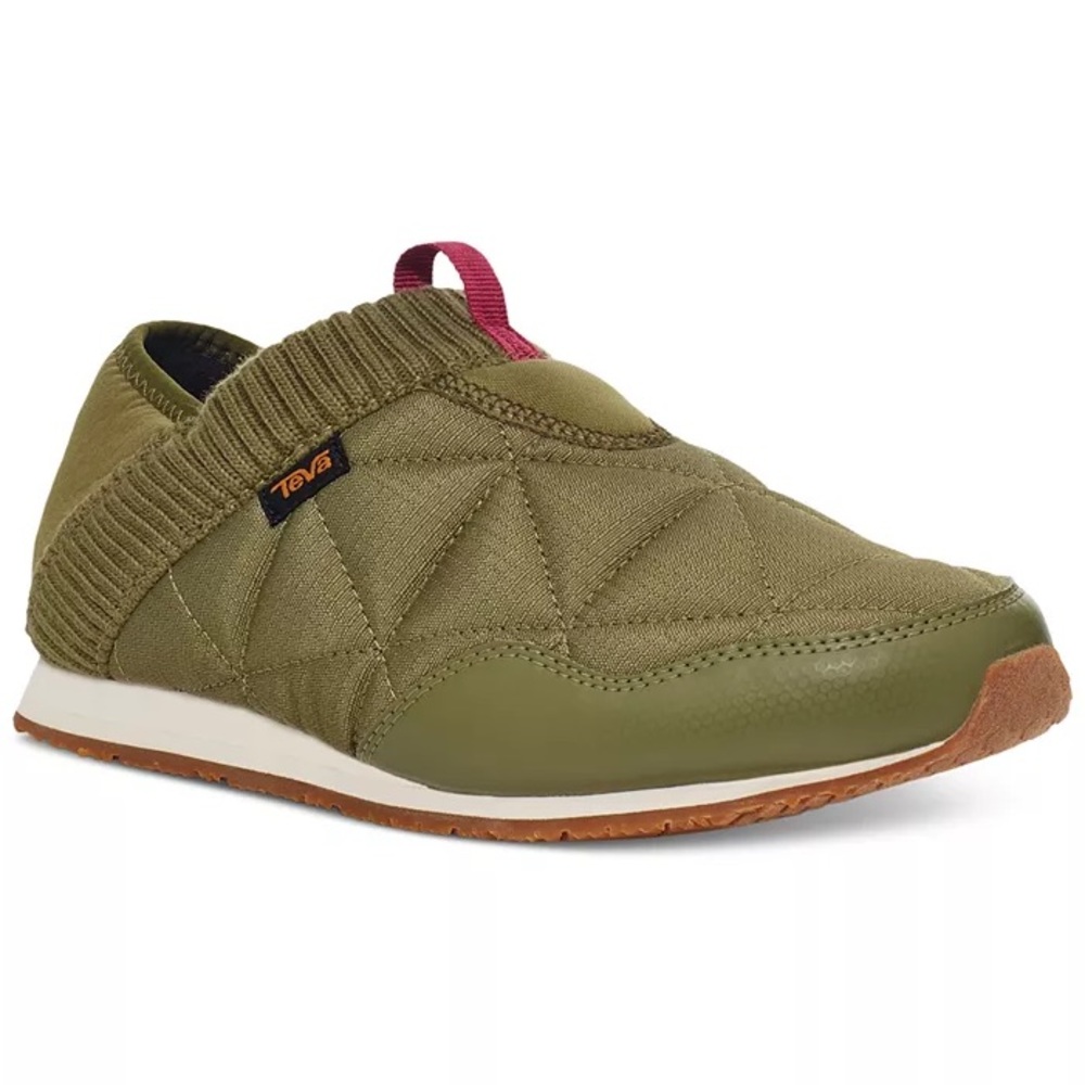 Teva Women’s ReEmber Quilted Slip-on Mocs Olive Green Shoes Sneakers 9fit is an8
